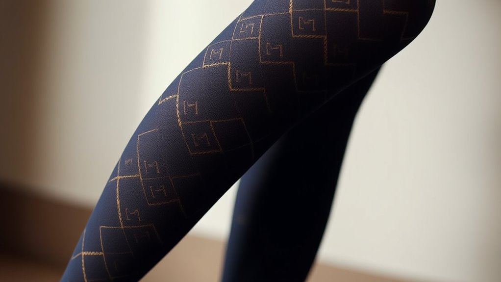 chic budget patterned tights