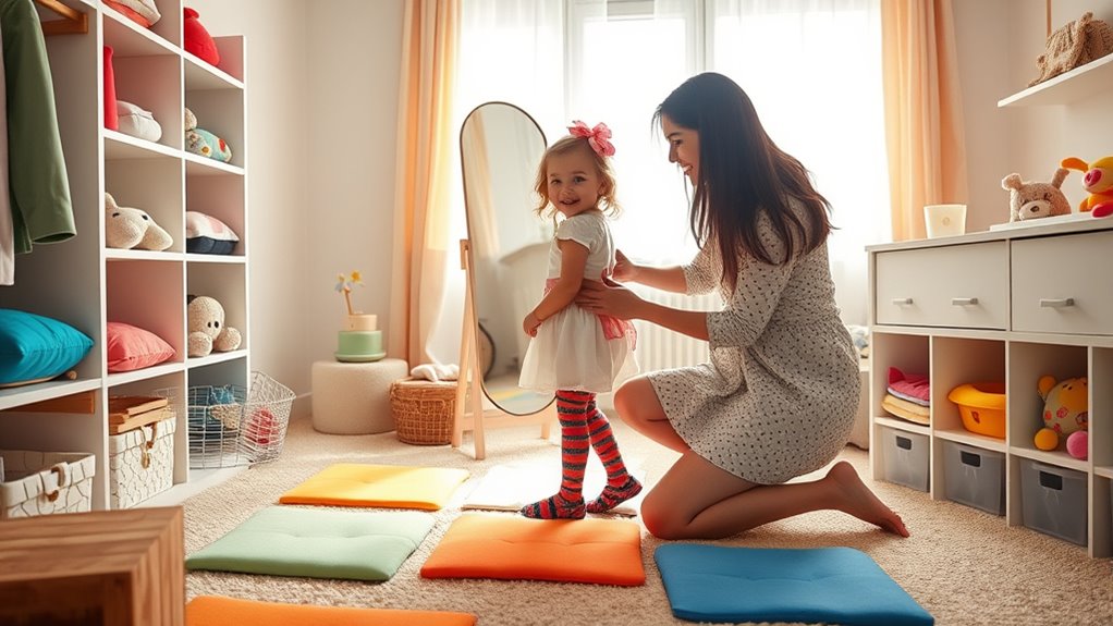 child friendly dressing environment
