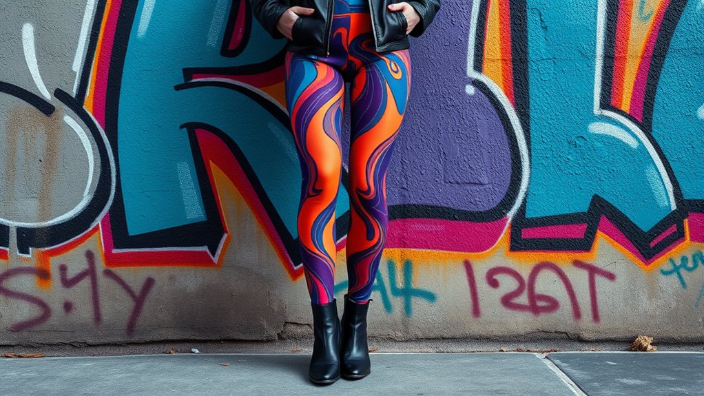confidently style bright tights