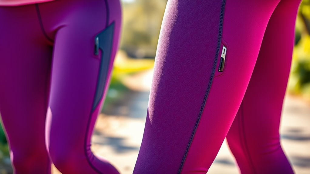 different pockets for active wear