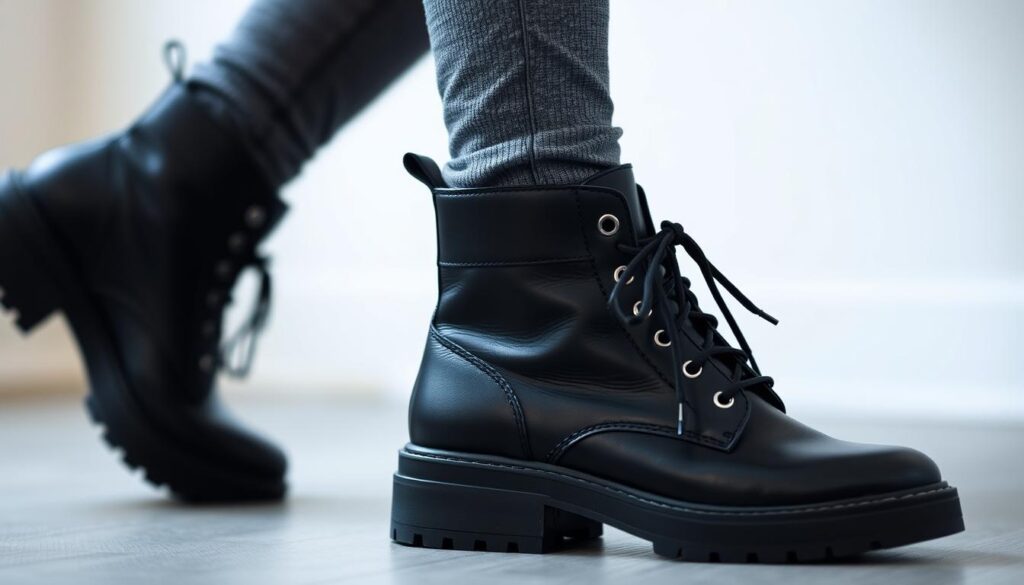 footwear with leggings