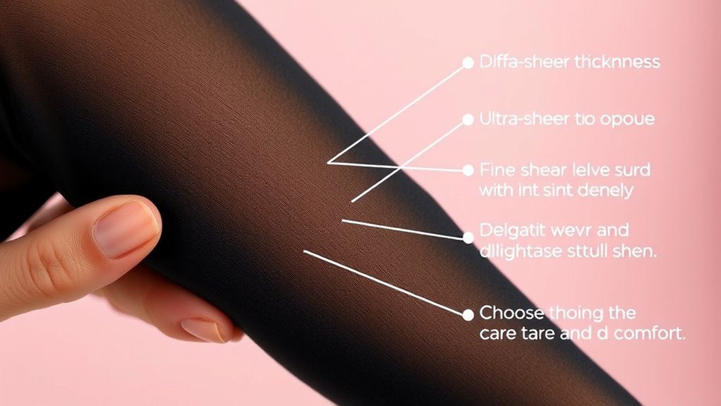 hosiery care by denier