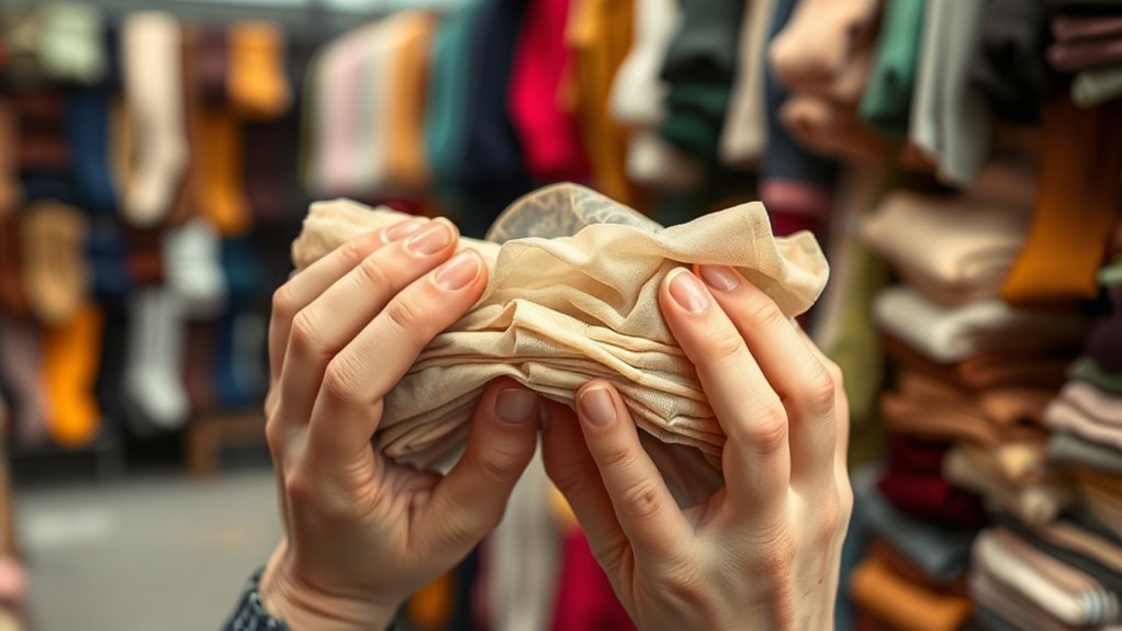 inspect fabric for wear