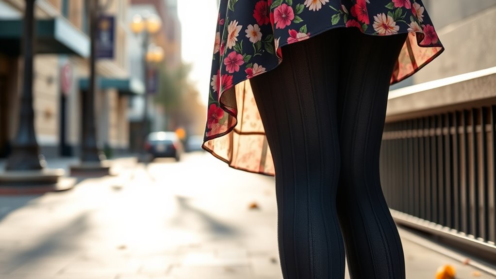 layered textured patterned outfits