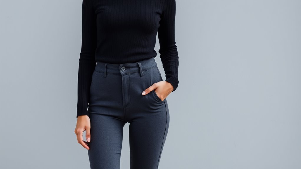 minimalist monochrome tights outfits