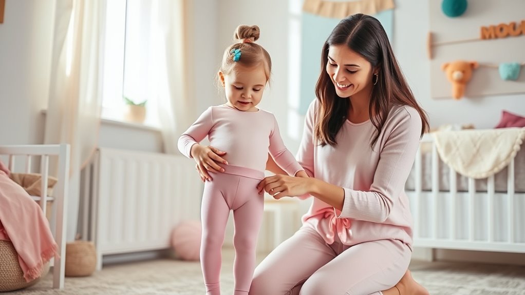 proper tights dressing technique