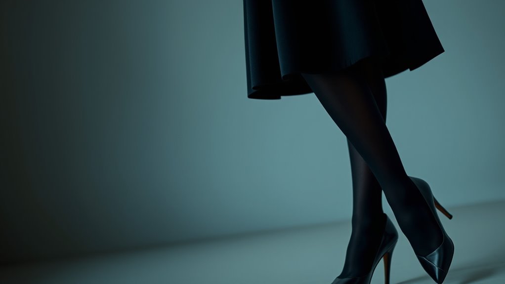 black clothing exudes confidence