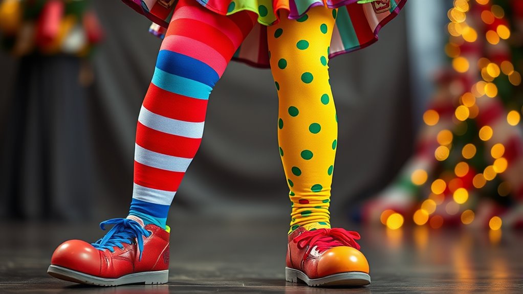 colorful playful clown costume