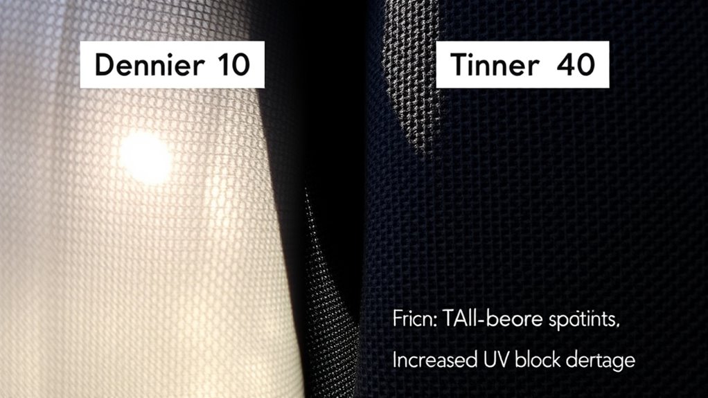 denier color uv protection