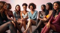 diverse skin tone hosiery