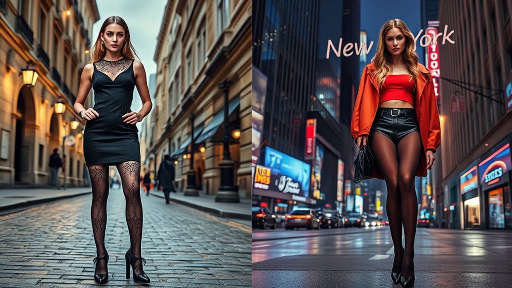 fashion styles in hosiery