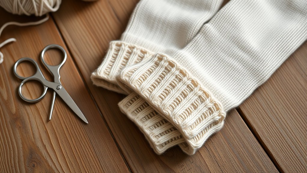 finish with neat edging