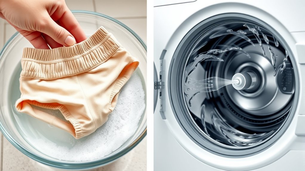 gentle washing preserves elasticity