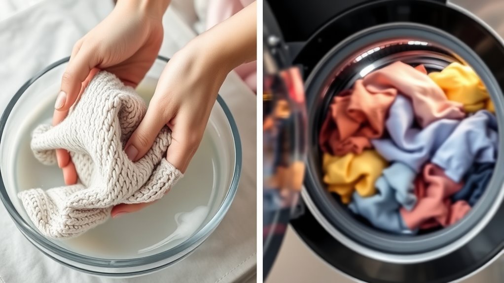 gentle washing preserves elasticity