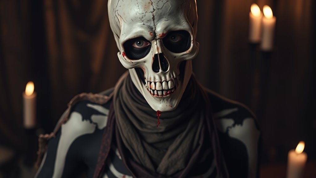 haunted skeleton zombie costume