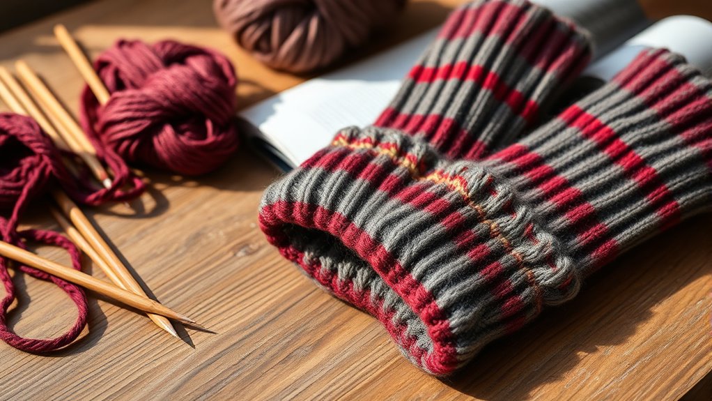 how to knit legwarmers