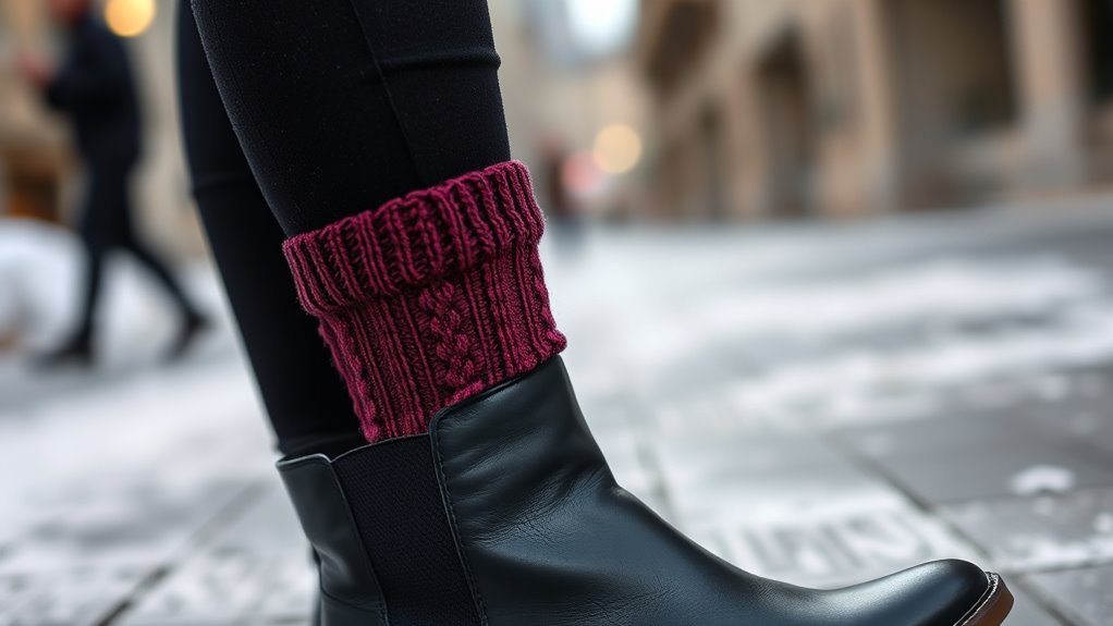 layered socks and tights