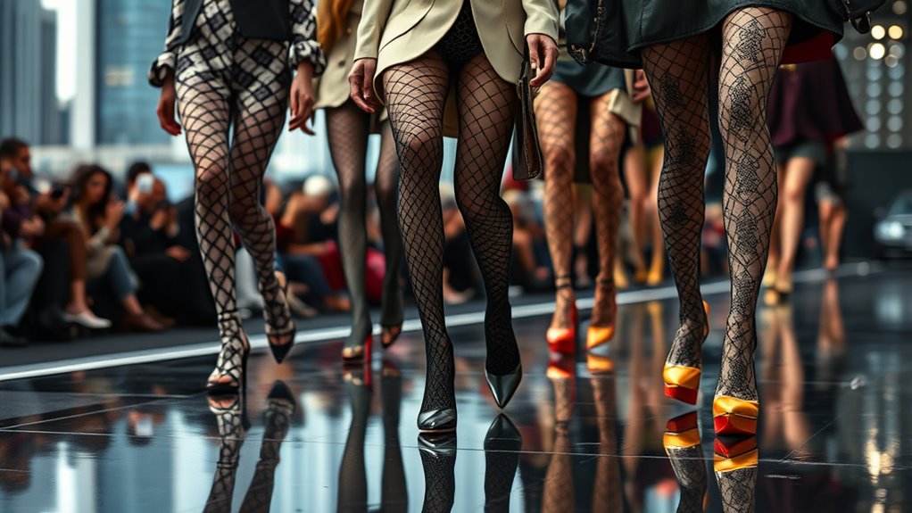 london fashion week tights