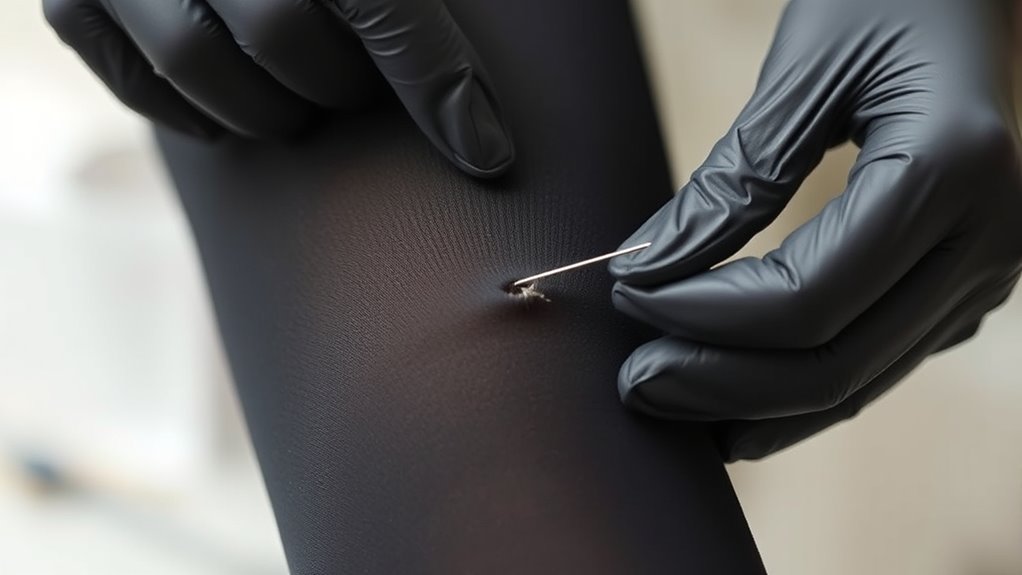 match fabric with stitches