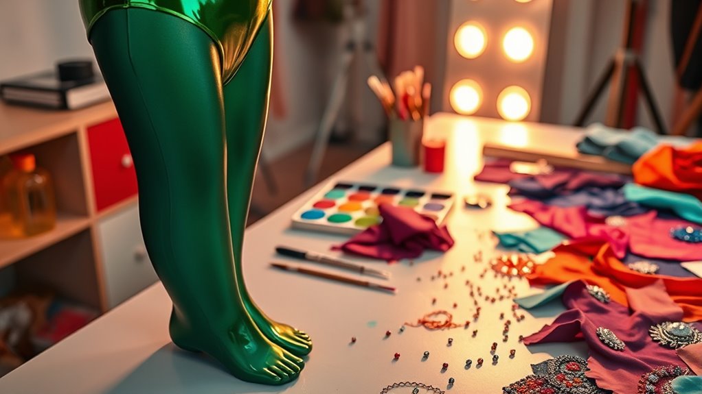 matching dyed tights