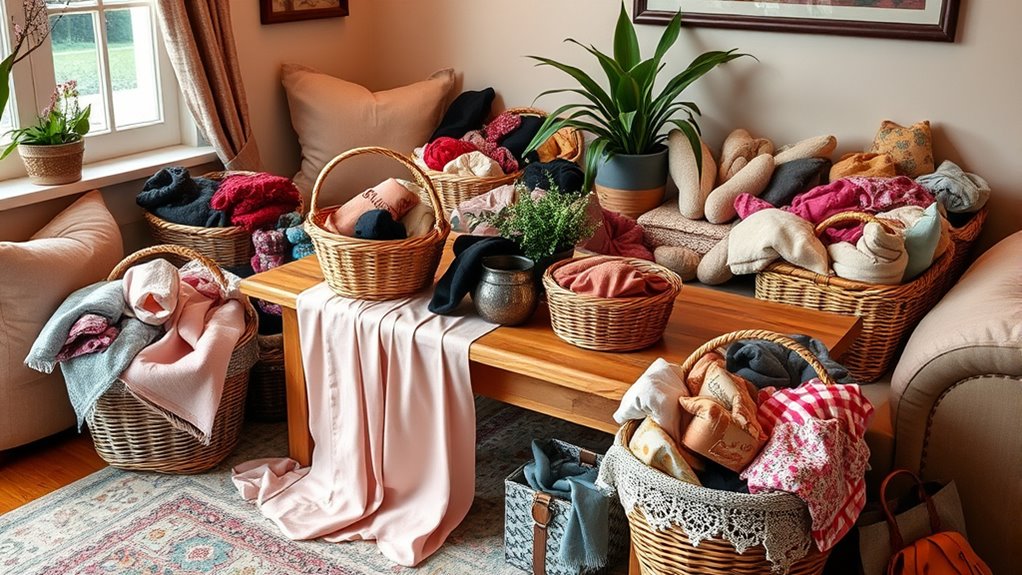 organized accessible hosiery display