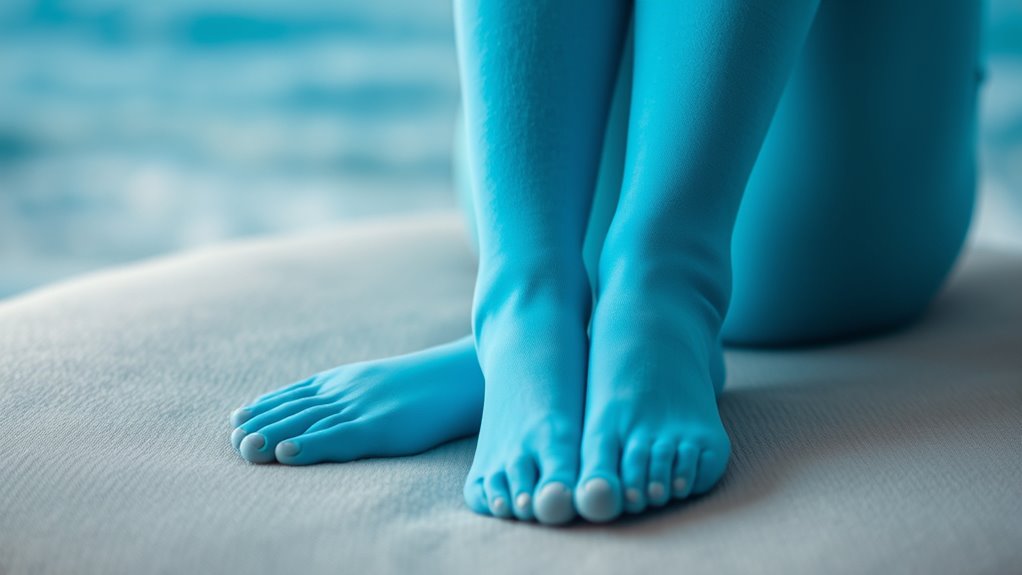 soothing blue tranquil ambiance