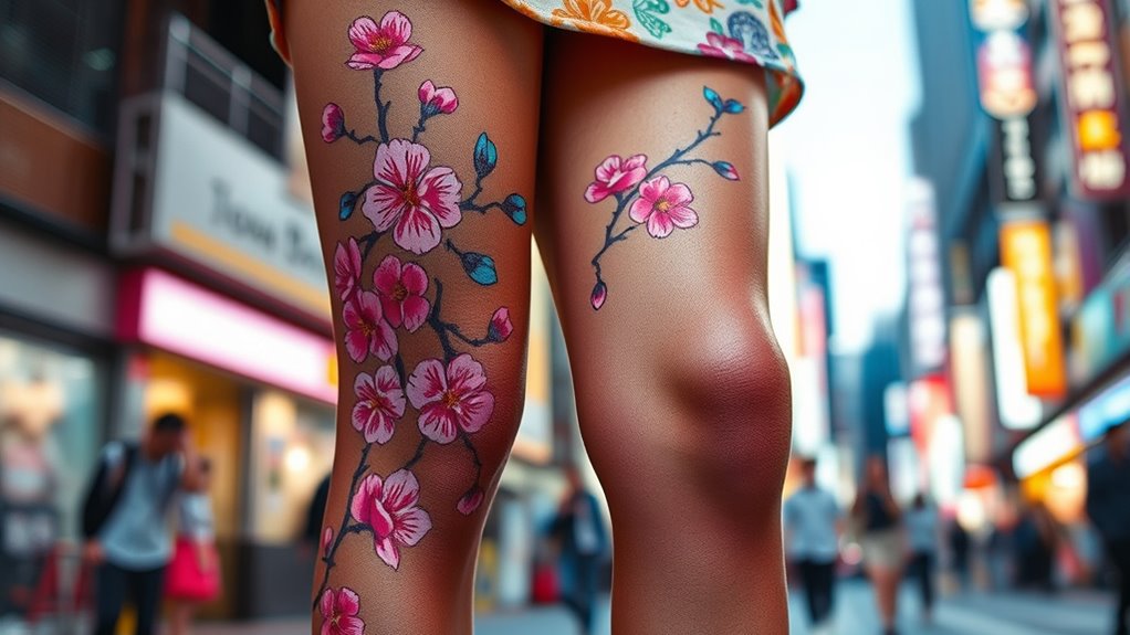 unique hand painted hosiery designs