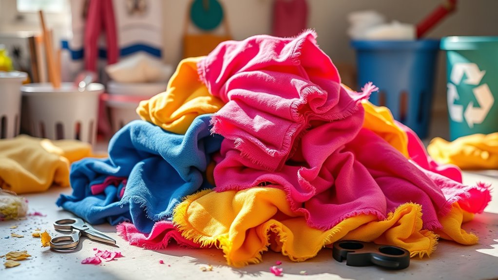 upcycled tights cleaning rags
