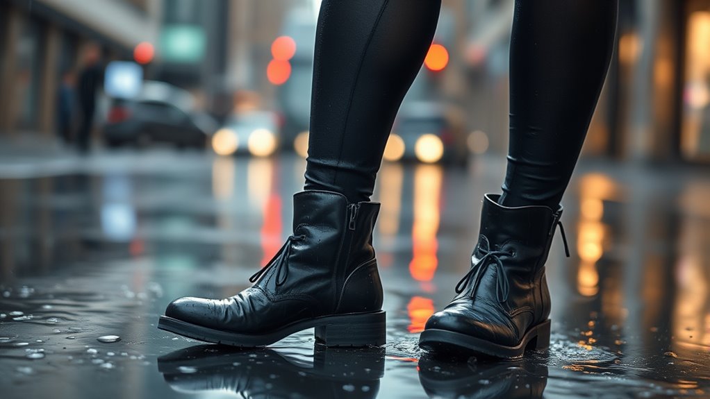 water repellent rainy weather tights
