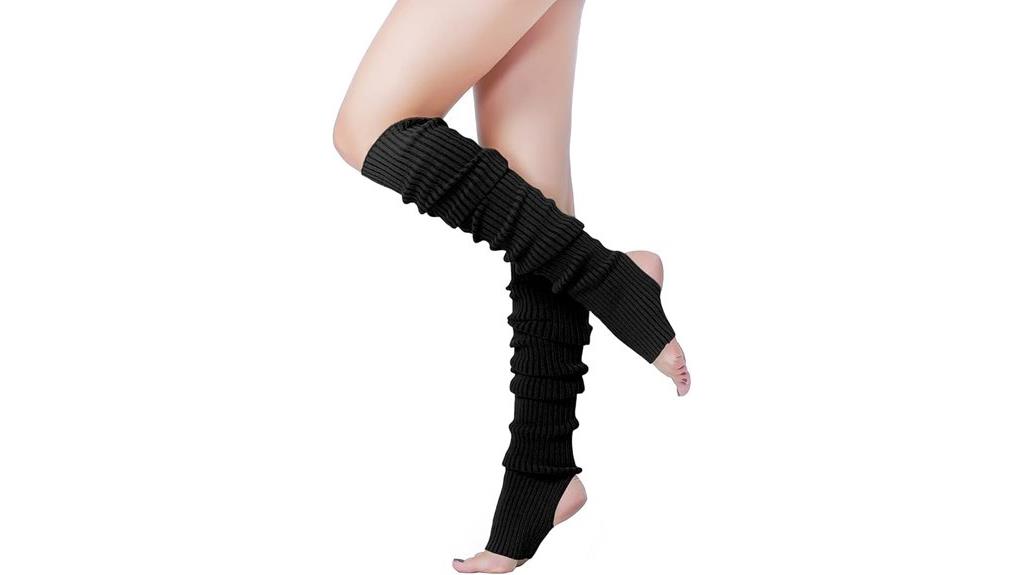 80s ribbed knit leg warmers