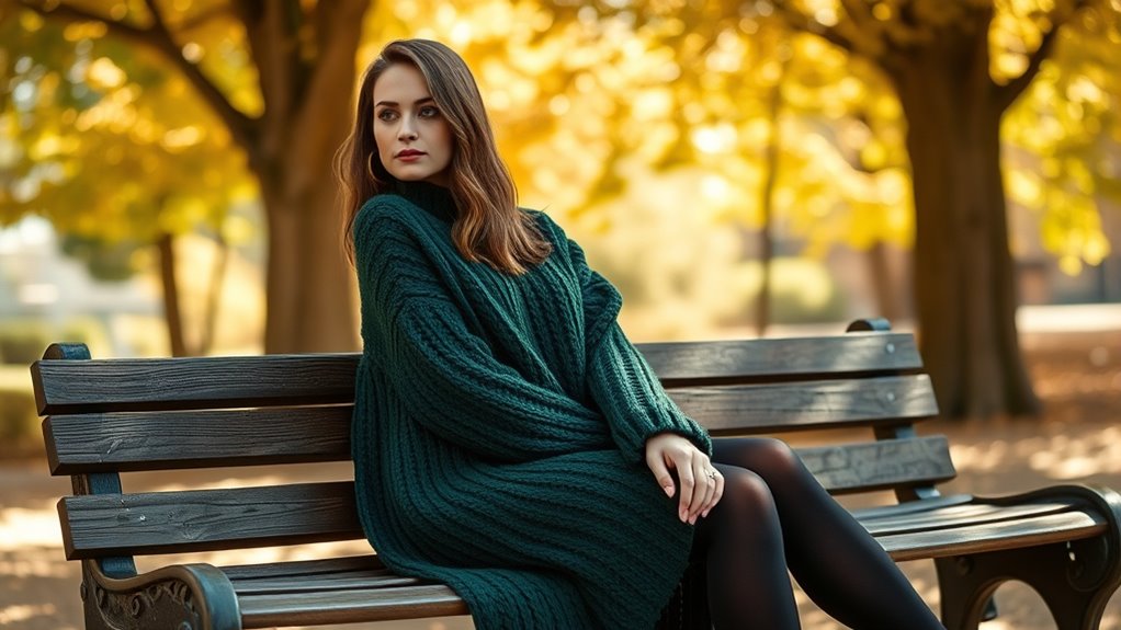 balancing tights and knit dresses