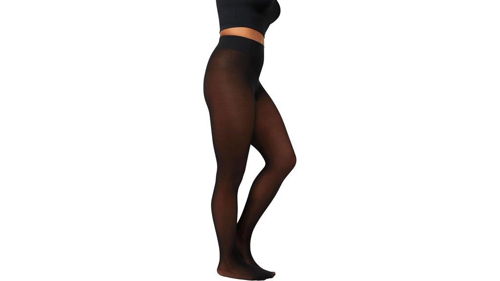 black opaque tights