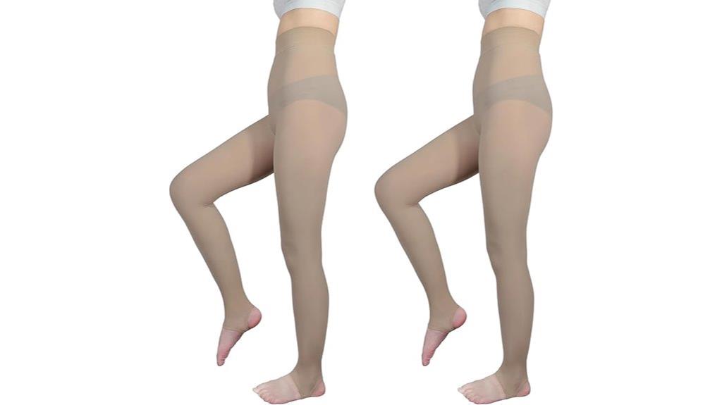breathable semi transparent tights