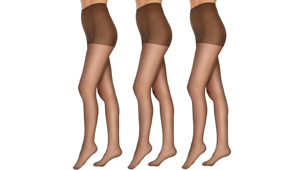 comfortable sheer toe pantyhose