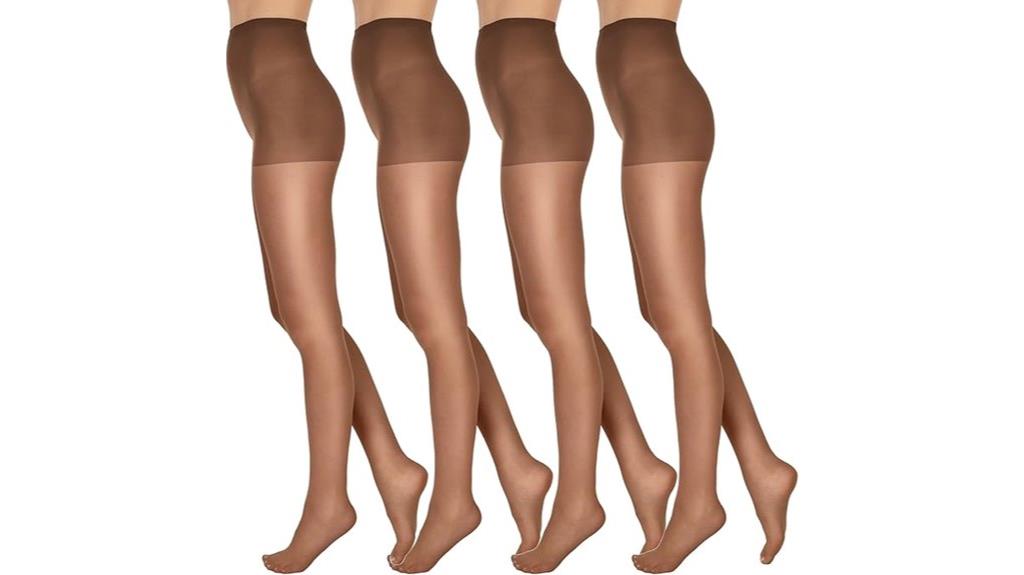 comfortable sheer toe pantyhose