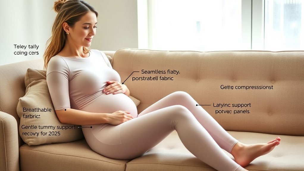 comfortable supportive postpartum tights
