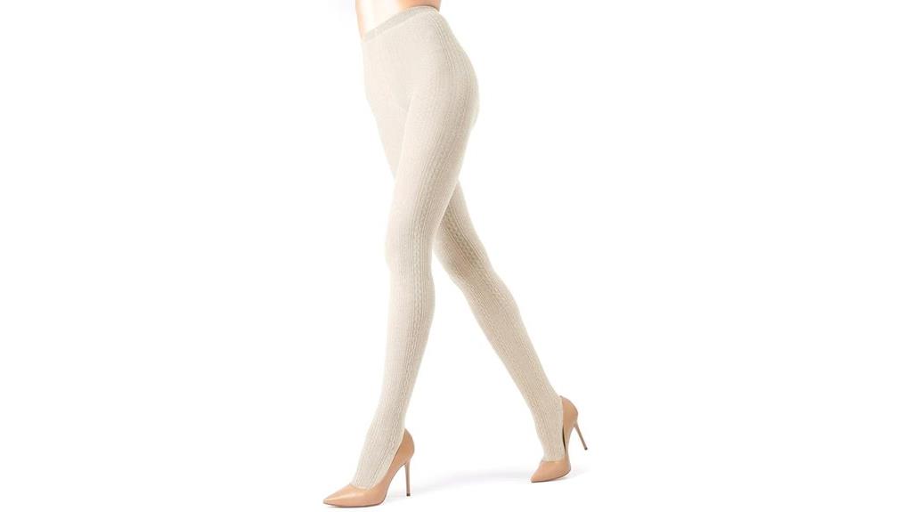 cotton cable tights