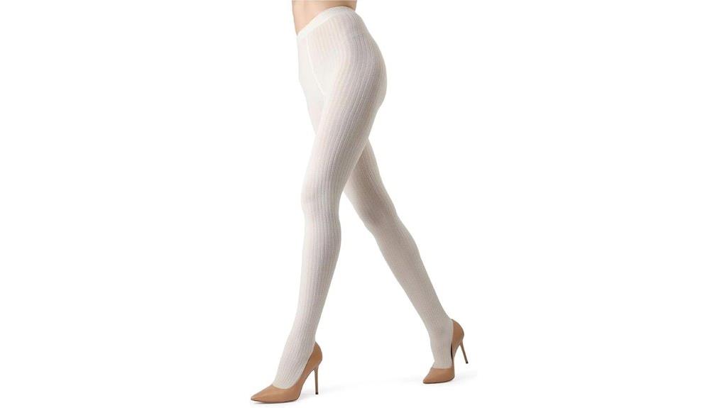 cotton ribbed tights