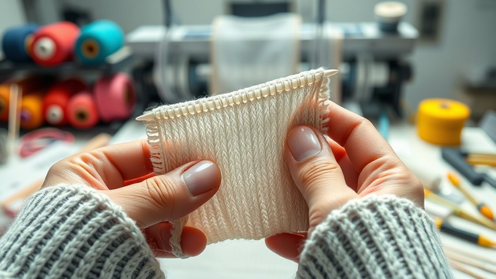 fiber thickness and stitch density