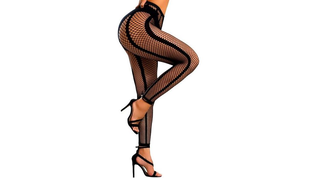 fishnet tights with open legs