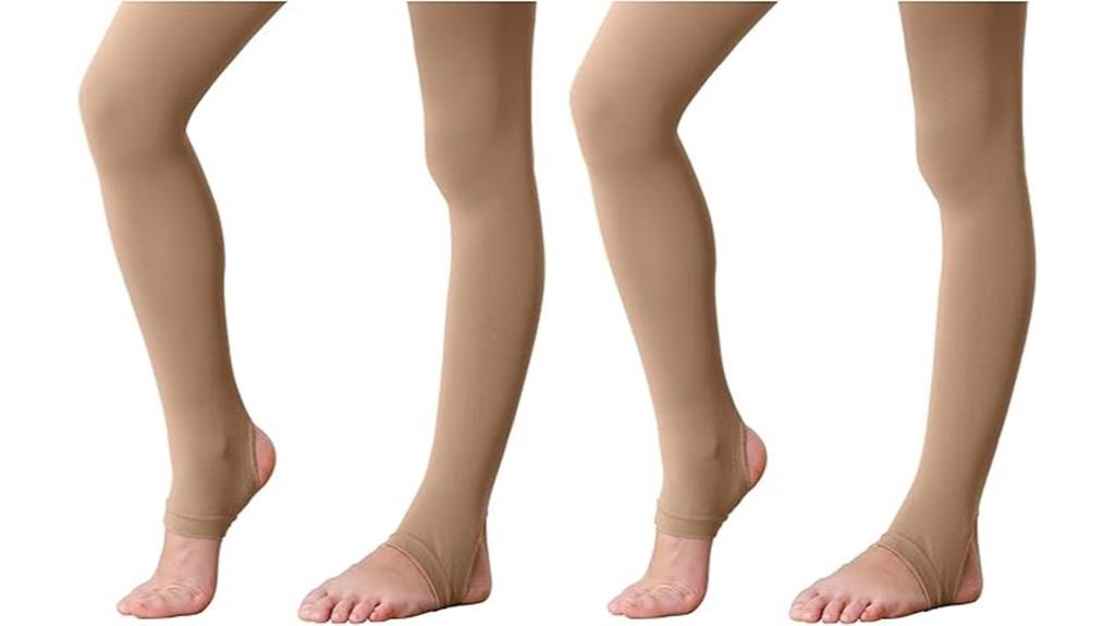 girls ballet stirrup tights