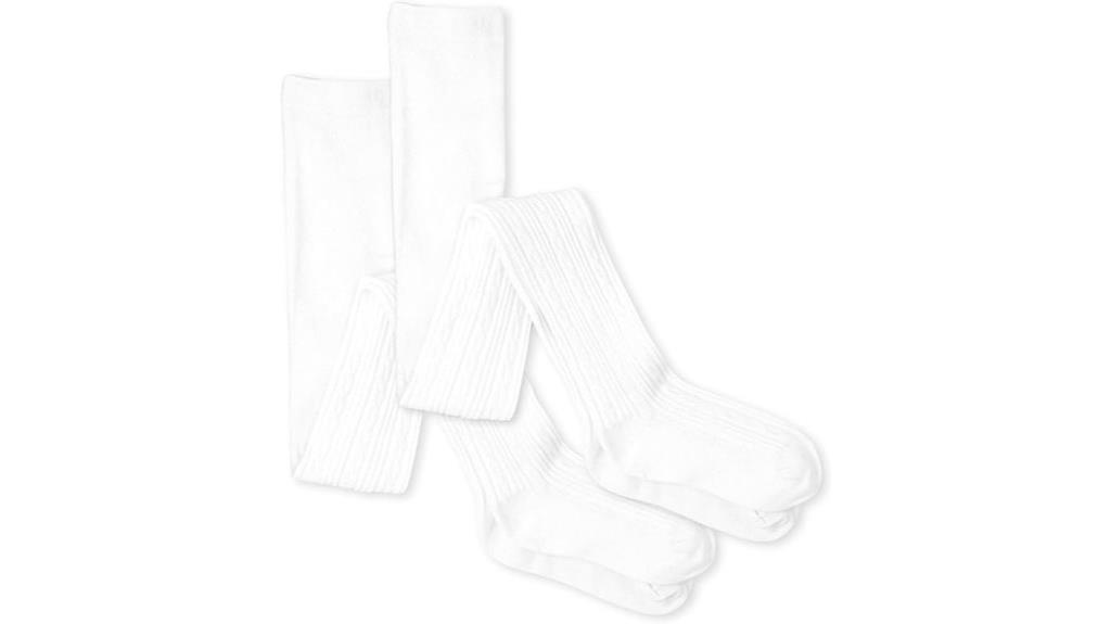 girls cable knit tights