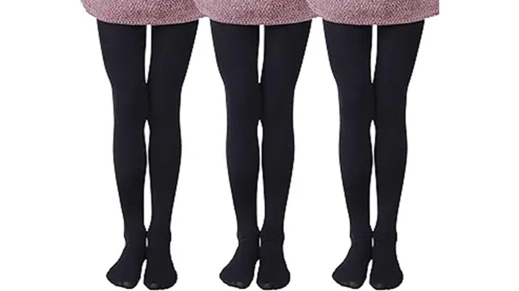 girls microfiber tights pack