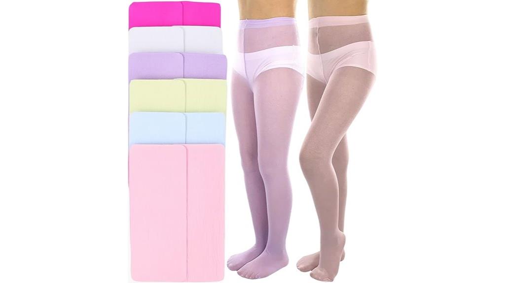 girls opaque nylon tights