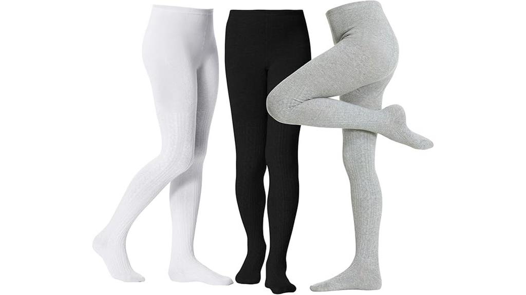 girls tights three pack
