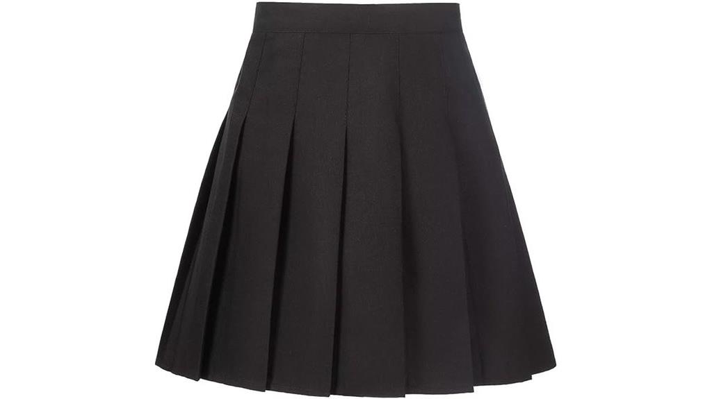 high waisted pleated tennis skirt