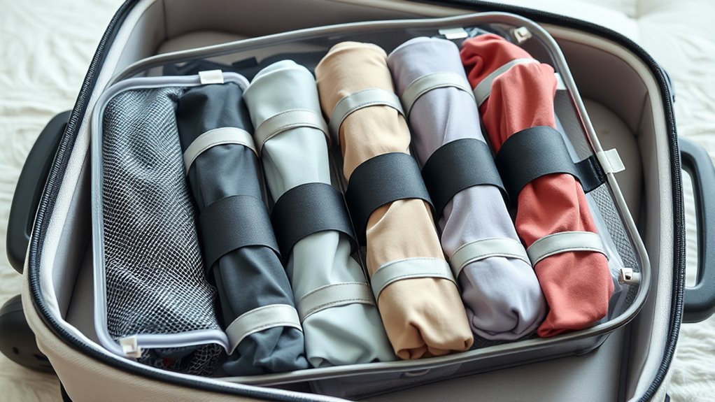 hosiery packing for travel