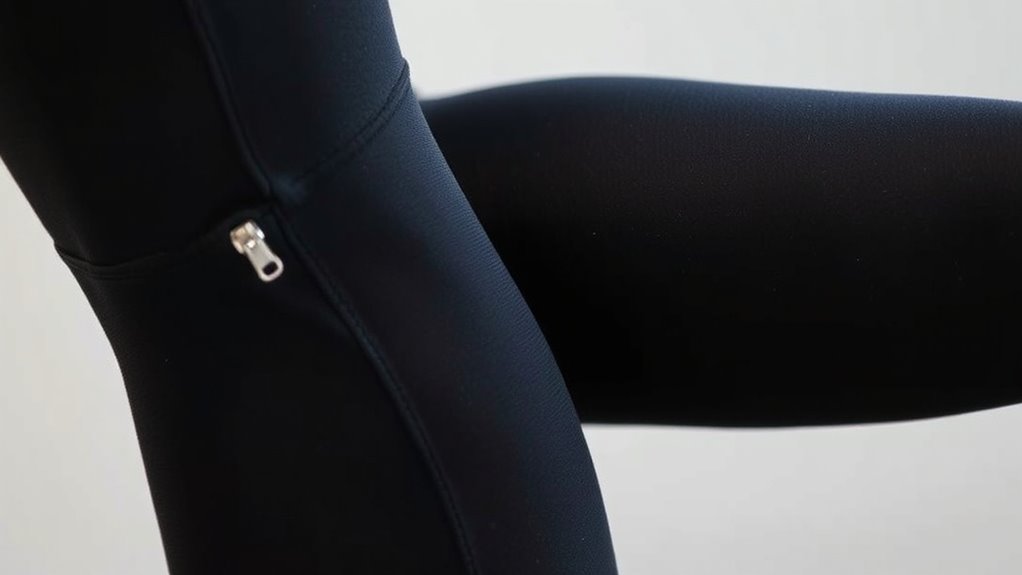 hosiery with zips and magnets