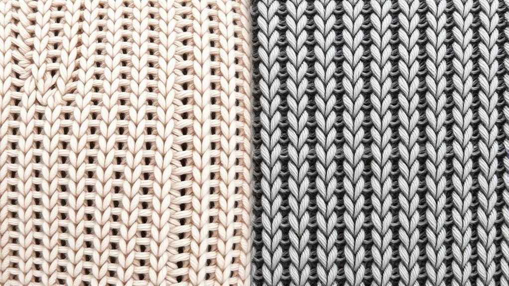 knit structures for hosiery