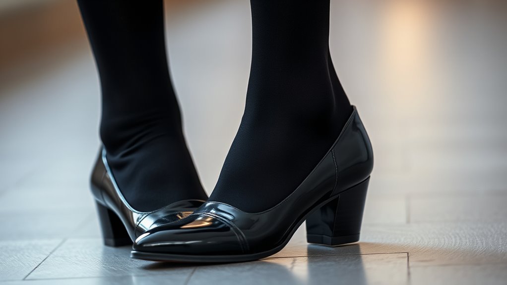 match tights and shoes